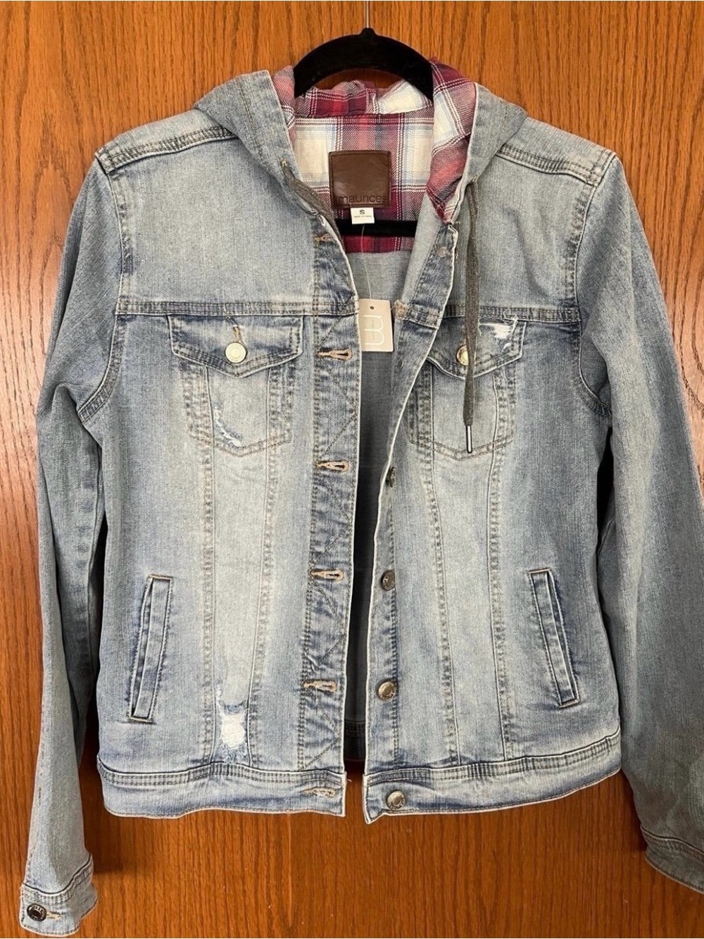 Maurices Hooded Jean Jacket—NWT